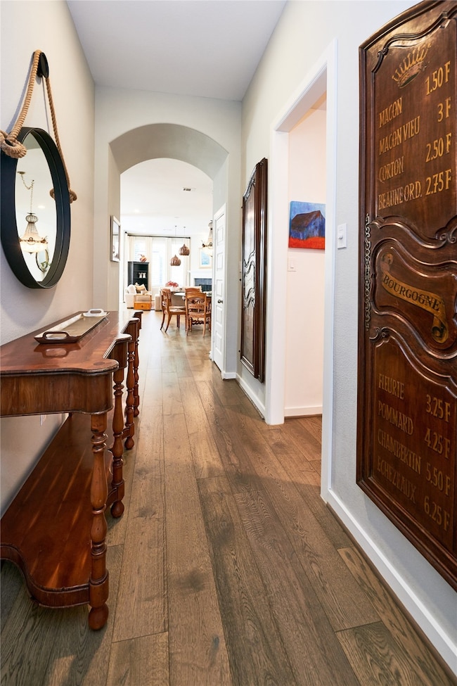 Step into elegance with this inviting hallway feat