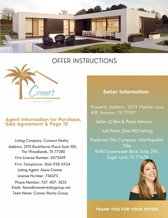 Offer Instructions