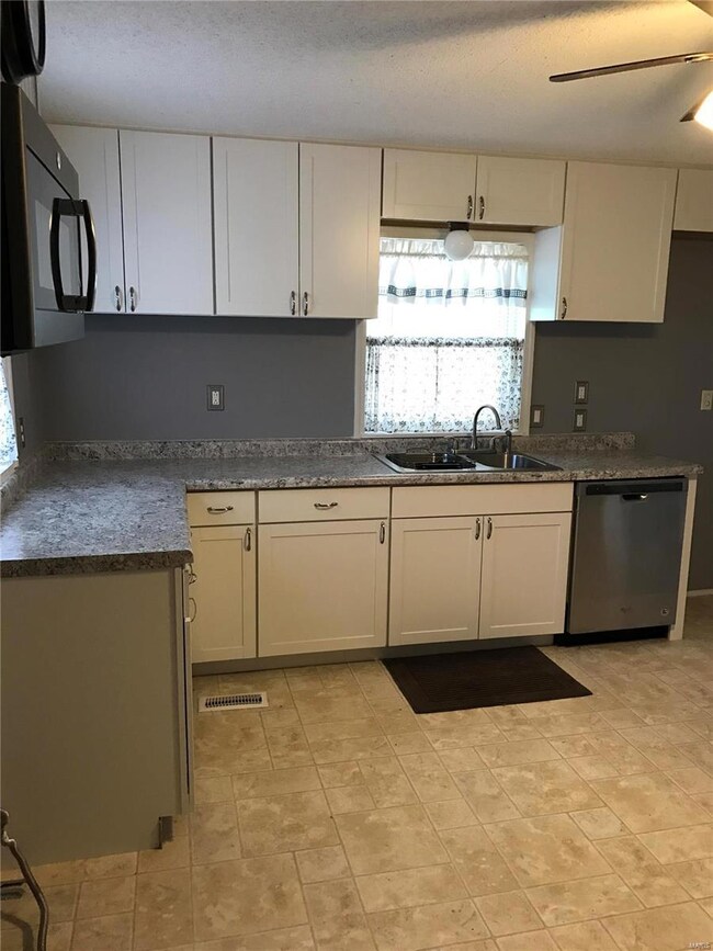Kitchen cabinet area