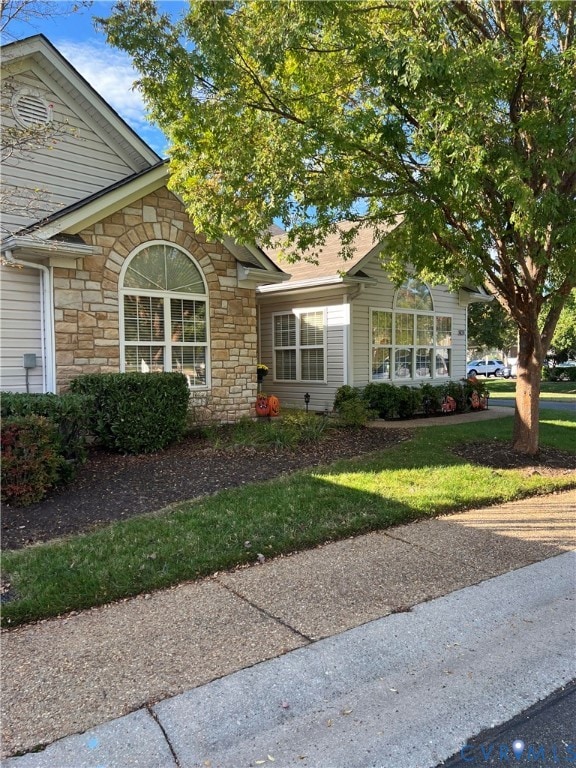 Side View of Front of Home