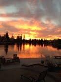 Sunset on Woodward Lake