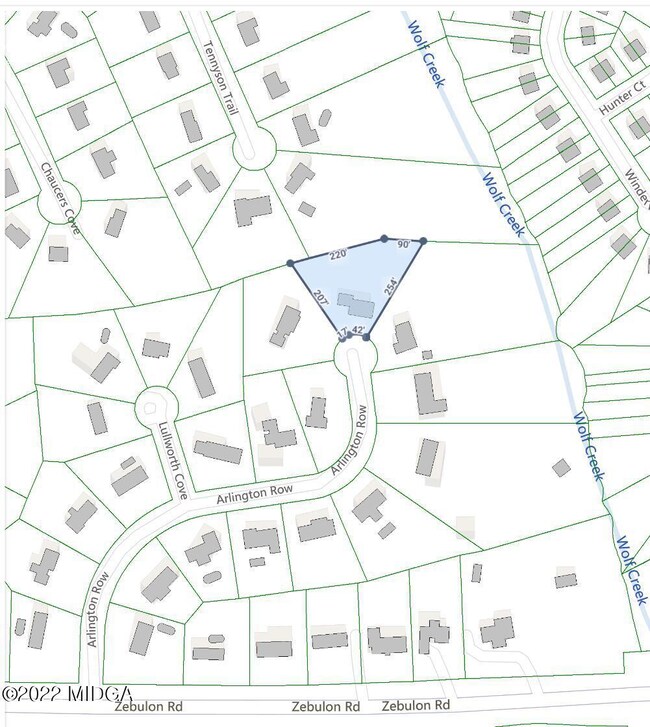 Map of lot location
