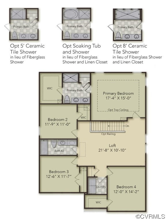 SECOND FLOOR - This home includes the separate tub