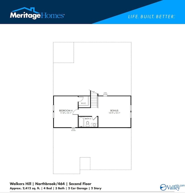 2412 sqft 4 Beds, 3 Baths MOVE IN READY IN JUNE!
