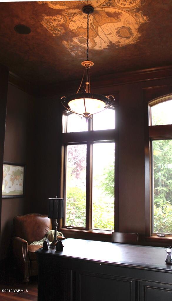 Office-Hand Painted Ceiling