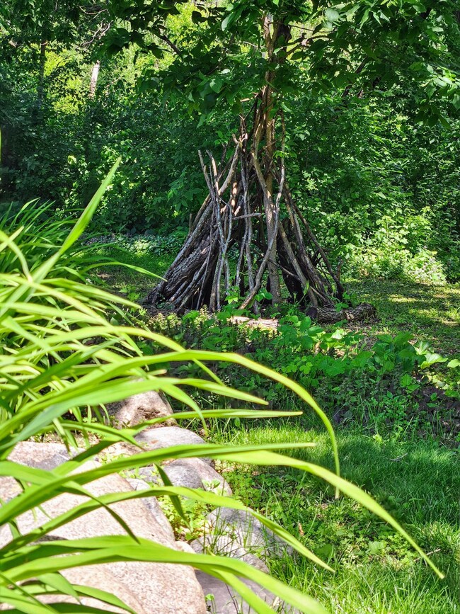 Had crafted teepee in the back for when you need some time away ;)