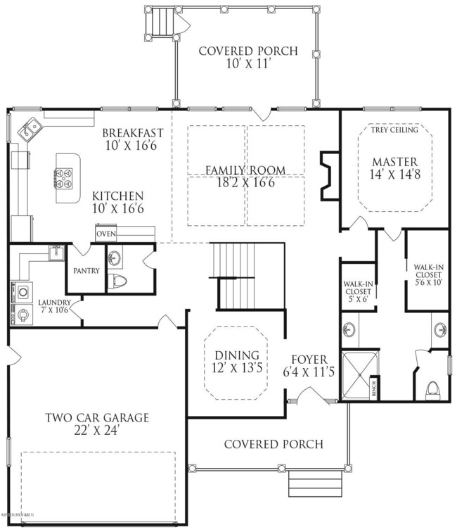 Azalea Coast First Floor Plan Clean New