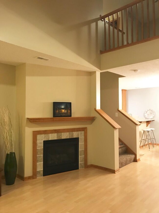 Cozy fireplace