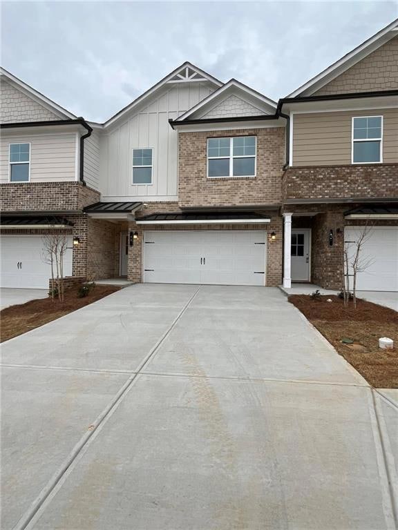 View of front of property featuring brick siding, 