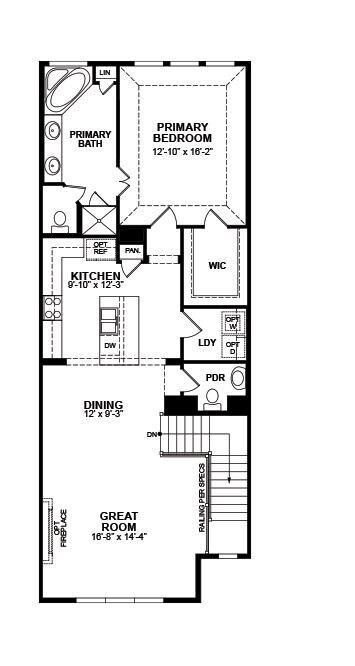 Beazer Homes Carmel floor plan second floor