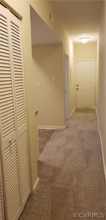 Hallway-Access to stack w/d connections on left