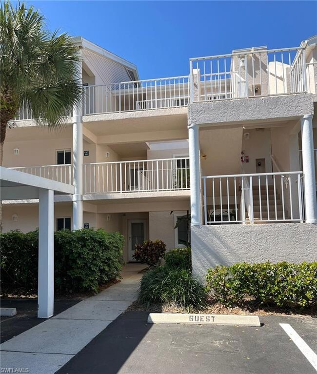 View of front entry from parking area.