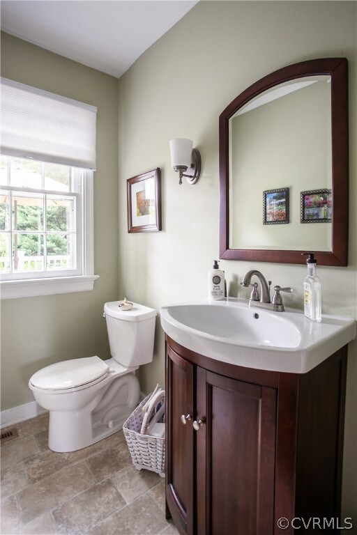 Powder Room - Updated with new vanity, mirror, lig