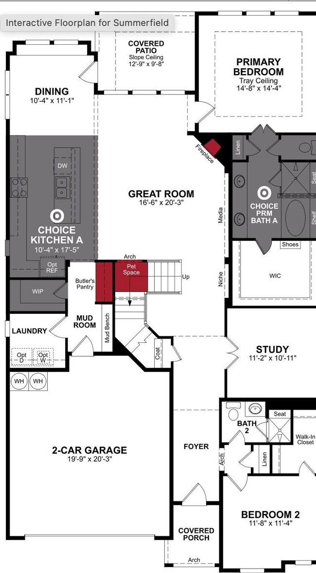 Beazer Homes Valencia Summerfield plan