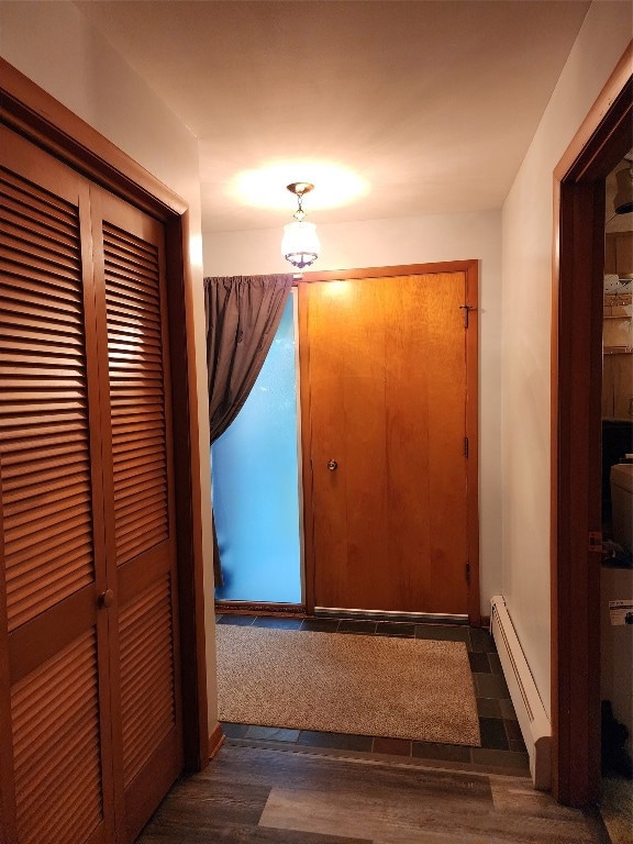 Front entry featuring big, double closet for coats