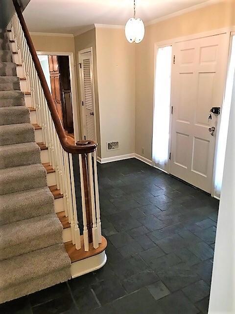 Slate Foyer with 2 closets