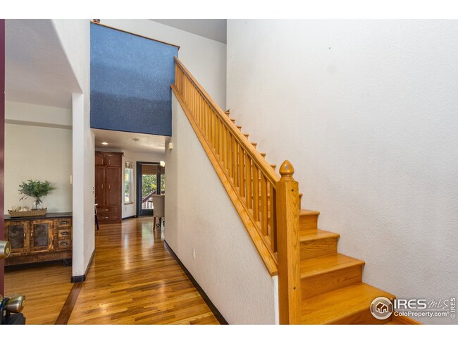 Hardwood floor throughout the main floor and upstairs. Custom paint!