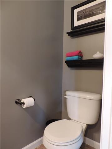HALF BATHROOM ON THE MAIN LEVEL
