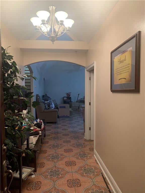 Foyer w view to family room