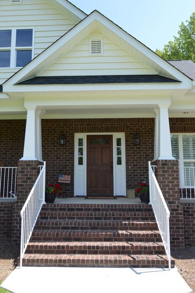 Craftsman Style Brick Columns on Front