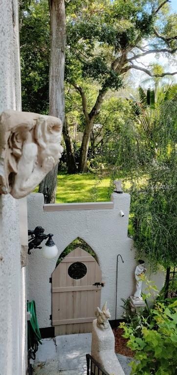 View from top of the exterior stairs