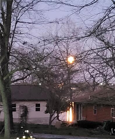 Moon over the lakeView across from front porch