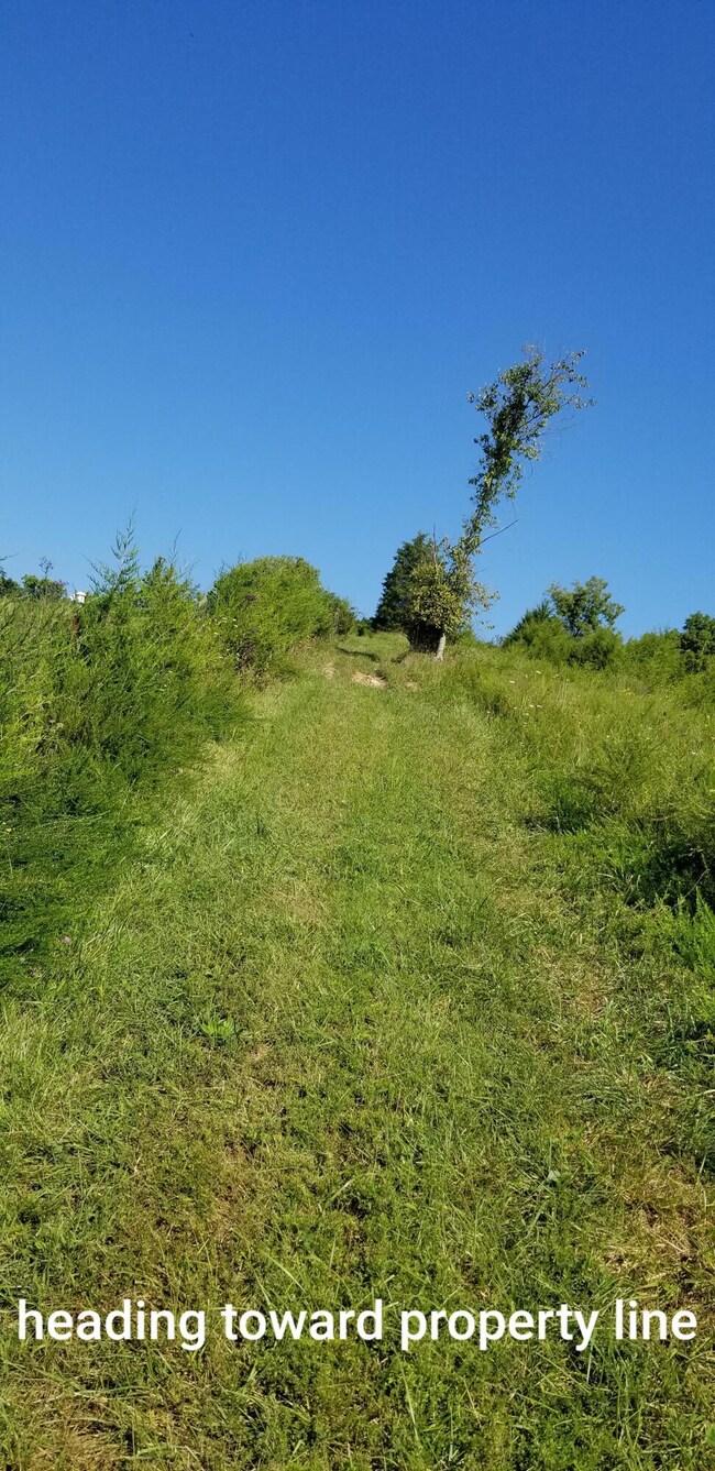 heading toward property line