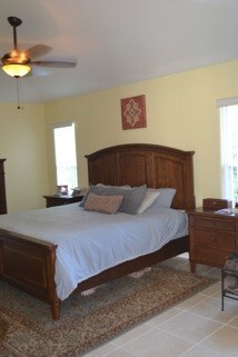 Owner’s quarters. 2 walk n closets, plant shelves,