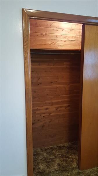 Cedar closet in master bedroom