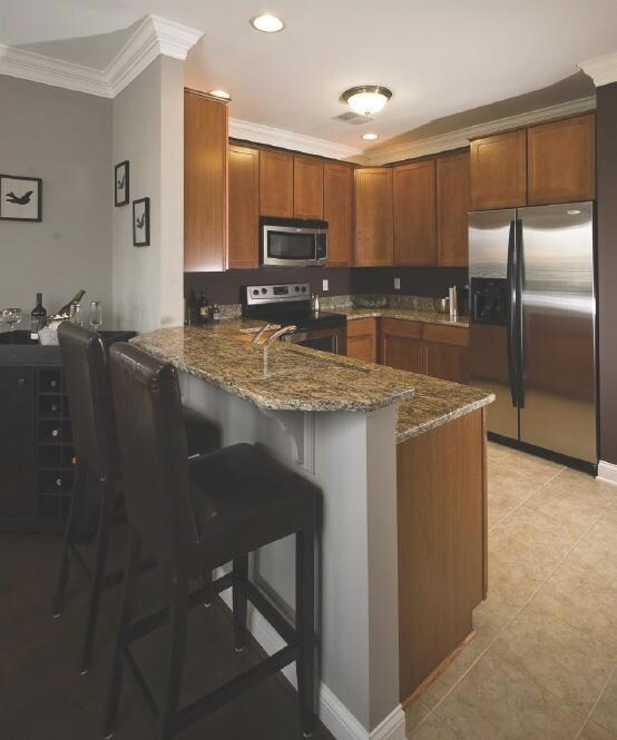 model bar and kitchen
