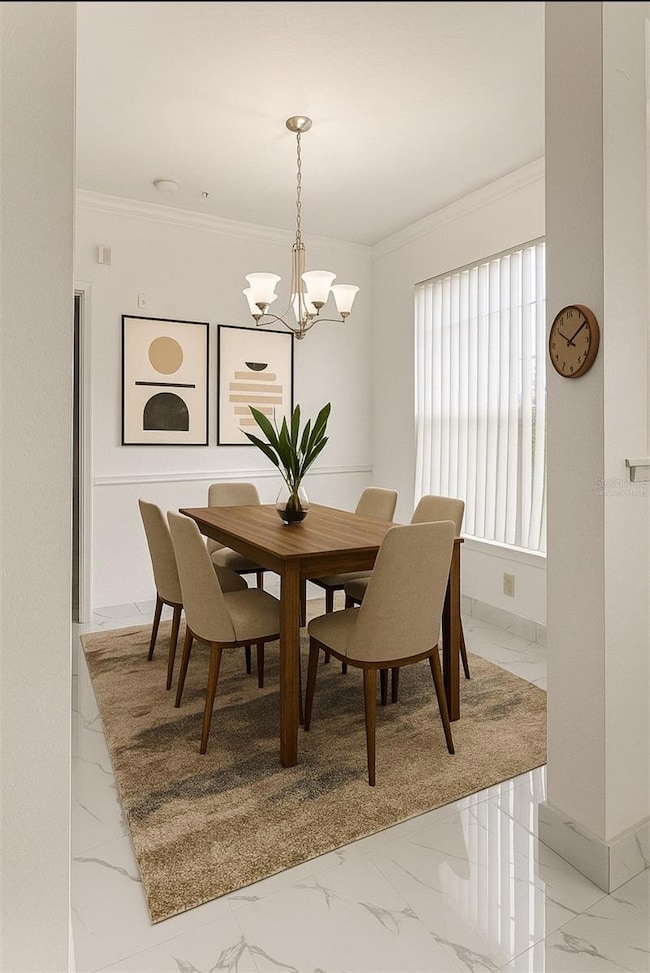 Virtually Staged Dining Room