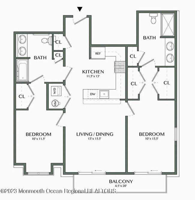 N Line 2BR Balcony corner
