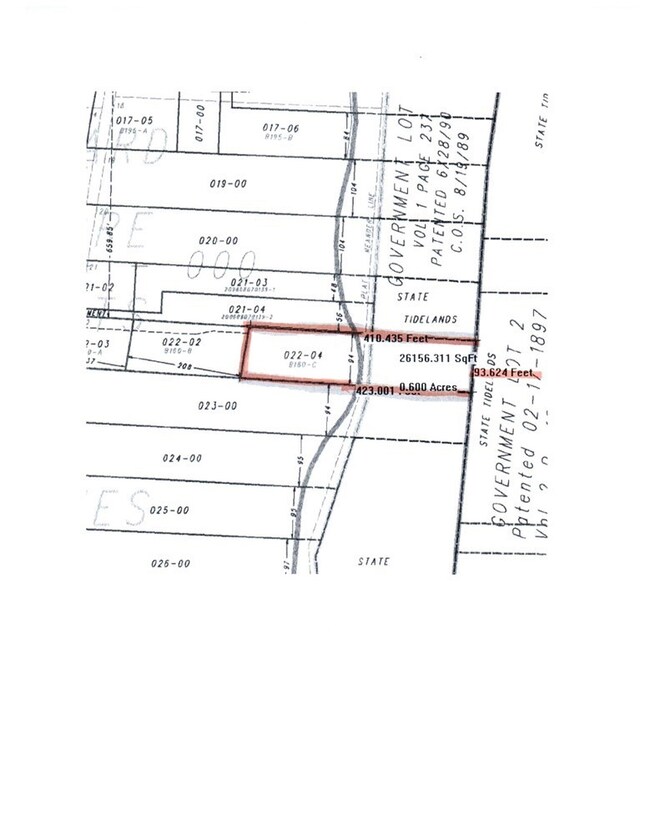 Here is a parcel map with the addition of the lot dimensions. Courtesy of Attorney's Title and Escrow.