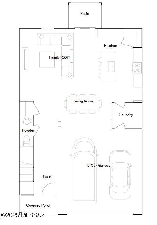 Edison B Floorplan 1st Floor