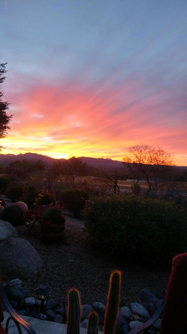 sunset on the mountains