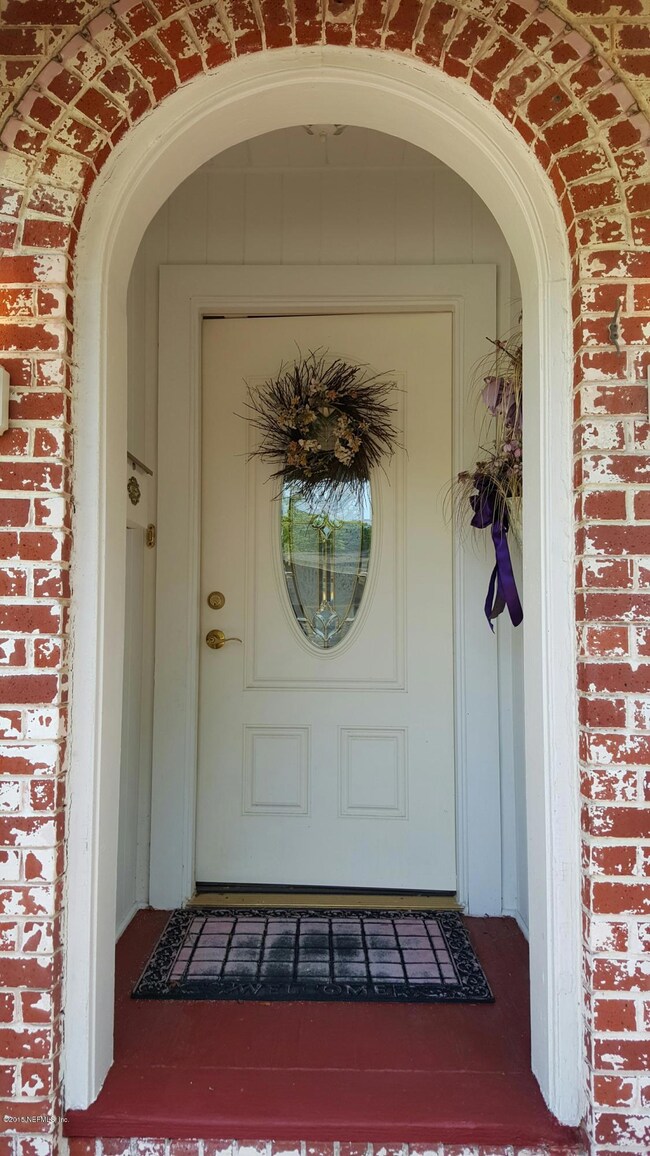 Close up of Front Door