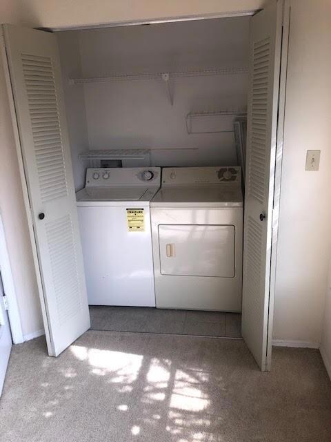 Laundry room with Full size washer and dryer