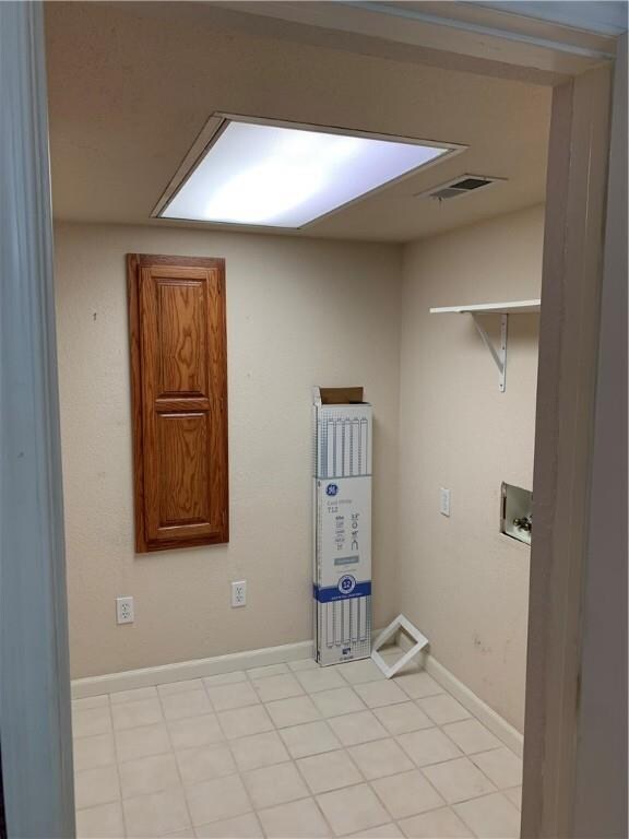 basement laundry room.