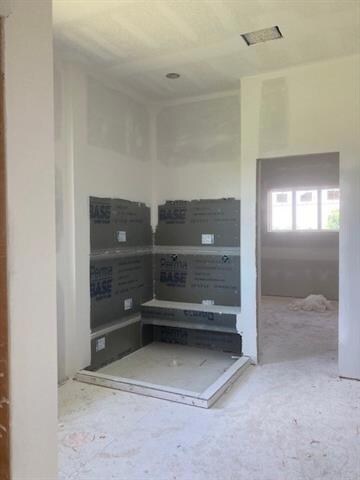 Future oversized walkin shower at Owners Suite