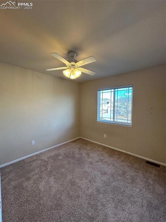 Bedroom 3 spare room with ceiling fan