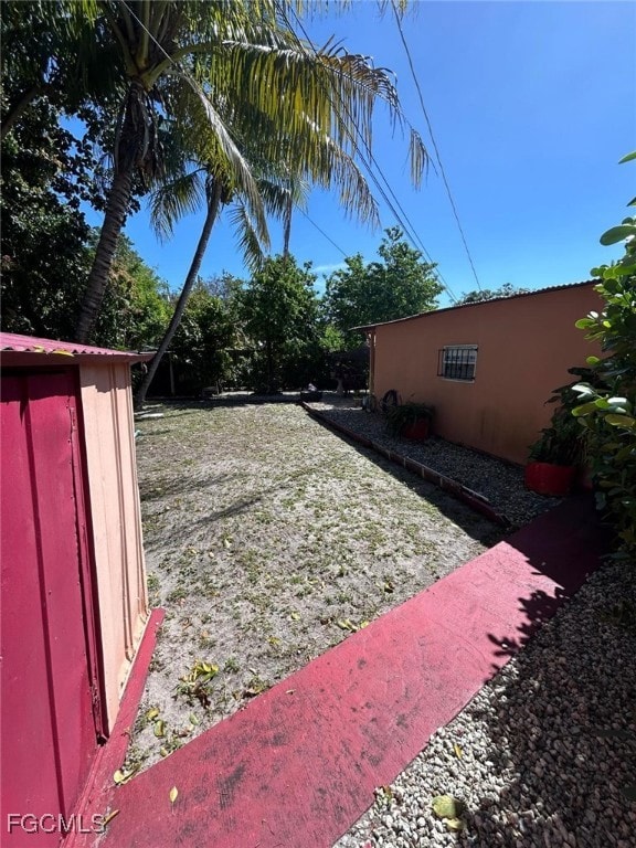 View of yard