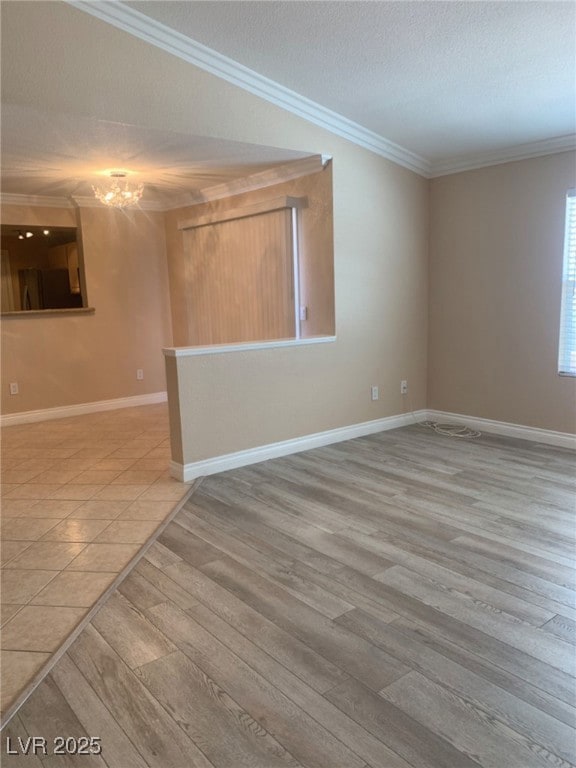 Unfurnished room featuring light wood-style floors