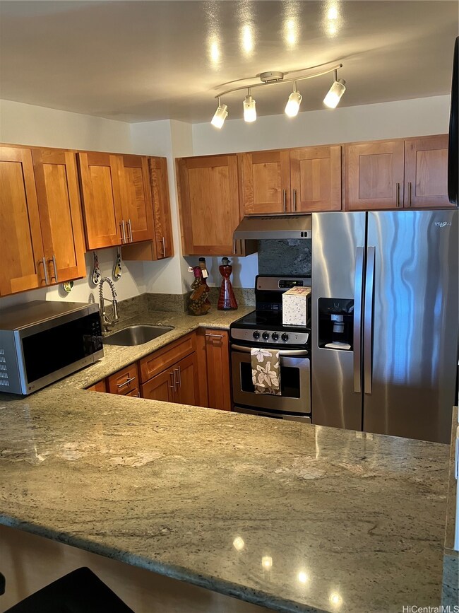 Remodeled kitchen with eat-in counter