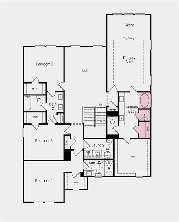 Second Floor Plan - Structural options added inclu