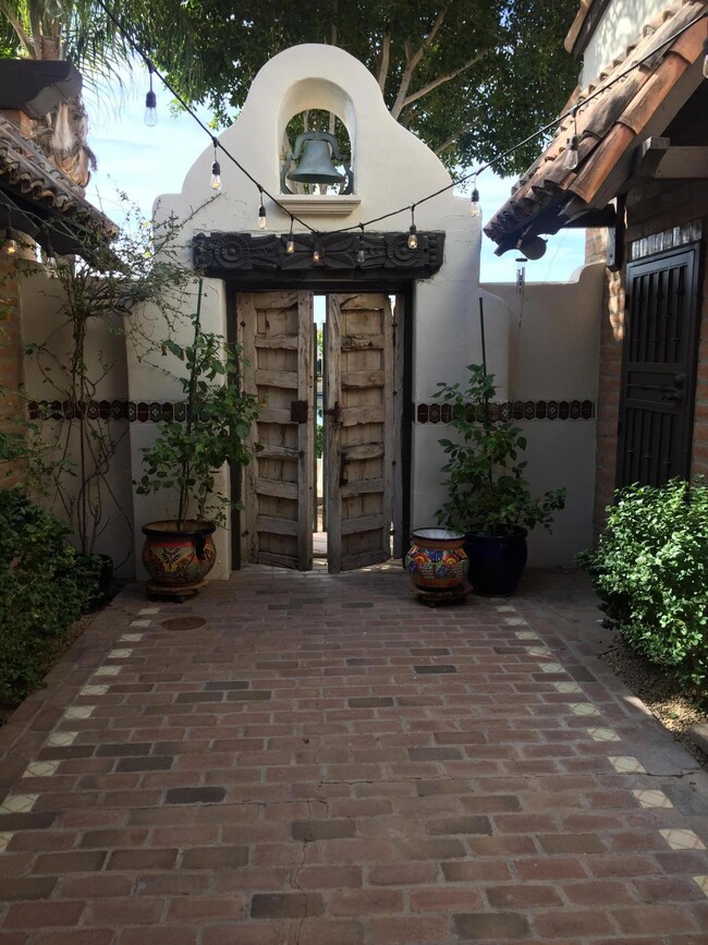 Rear courtyard