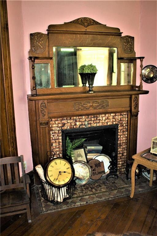 Fireplace in living room
