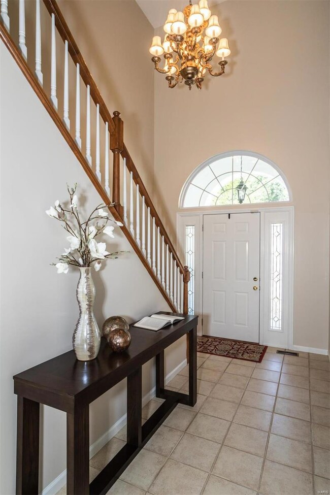 2 Story foyer.