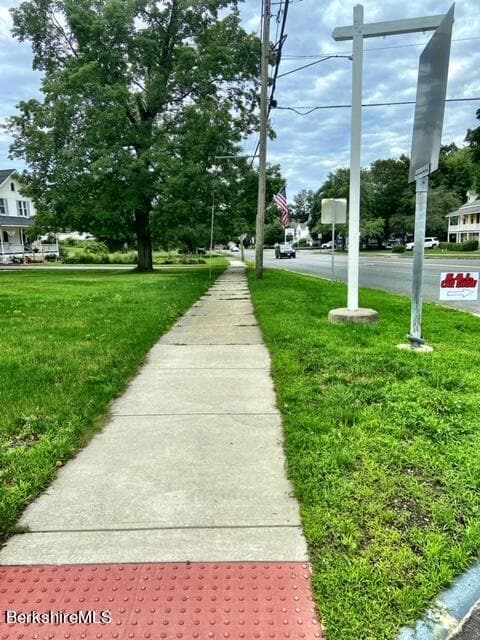 Looking north, lot at 750 Main Street