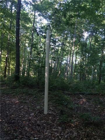 Right side property line is marked