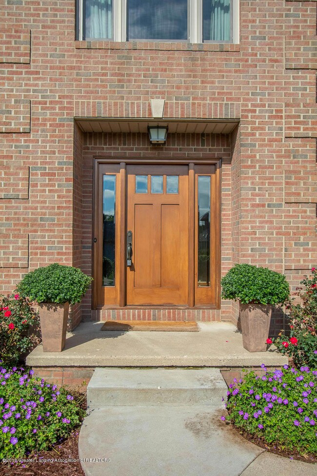 Covered front door